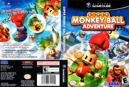 Super Monkey Ball Adventure Cover - Click for full size image